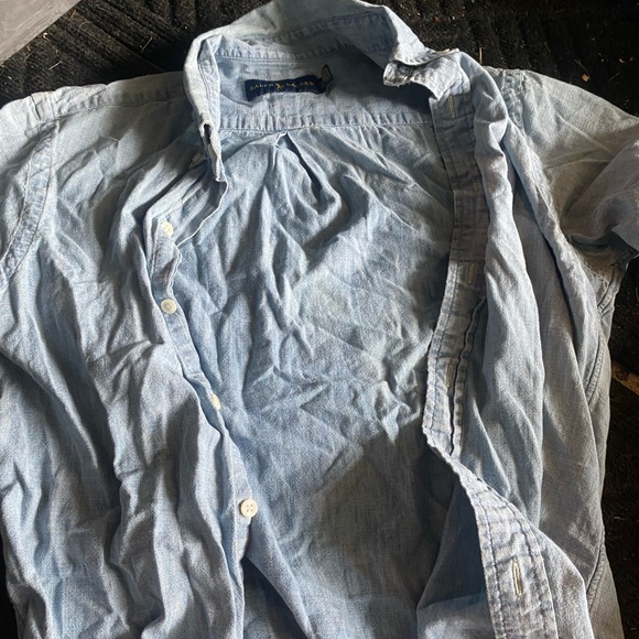 Ralph Lauren Jean short sleeve button down - Picture 1 of 3